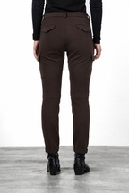 Chile City pantalone cargo donna in jersey tecnico slim fit