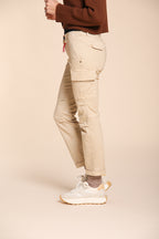 Chile City pantalone cargo donna in raso slim fit