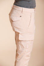 Chile City pantalon cargo femme en gabardine stretch slim fit
