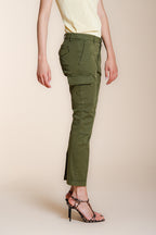 Chile City Damen Cargohose aus Stretch-Gabardine slim fit