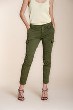 Chile City Damen Cargohose aus Stretch-Gabardine slim fit