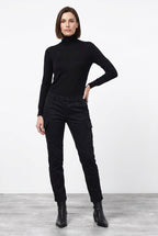 Chile City pantalon cargo femme en satin slim fit