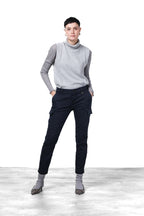 Chile City pantalone cargo donna in raso slim fit
