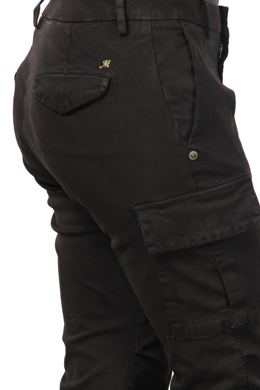 Chile City pantalon cargo femme en satin slim fit