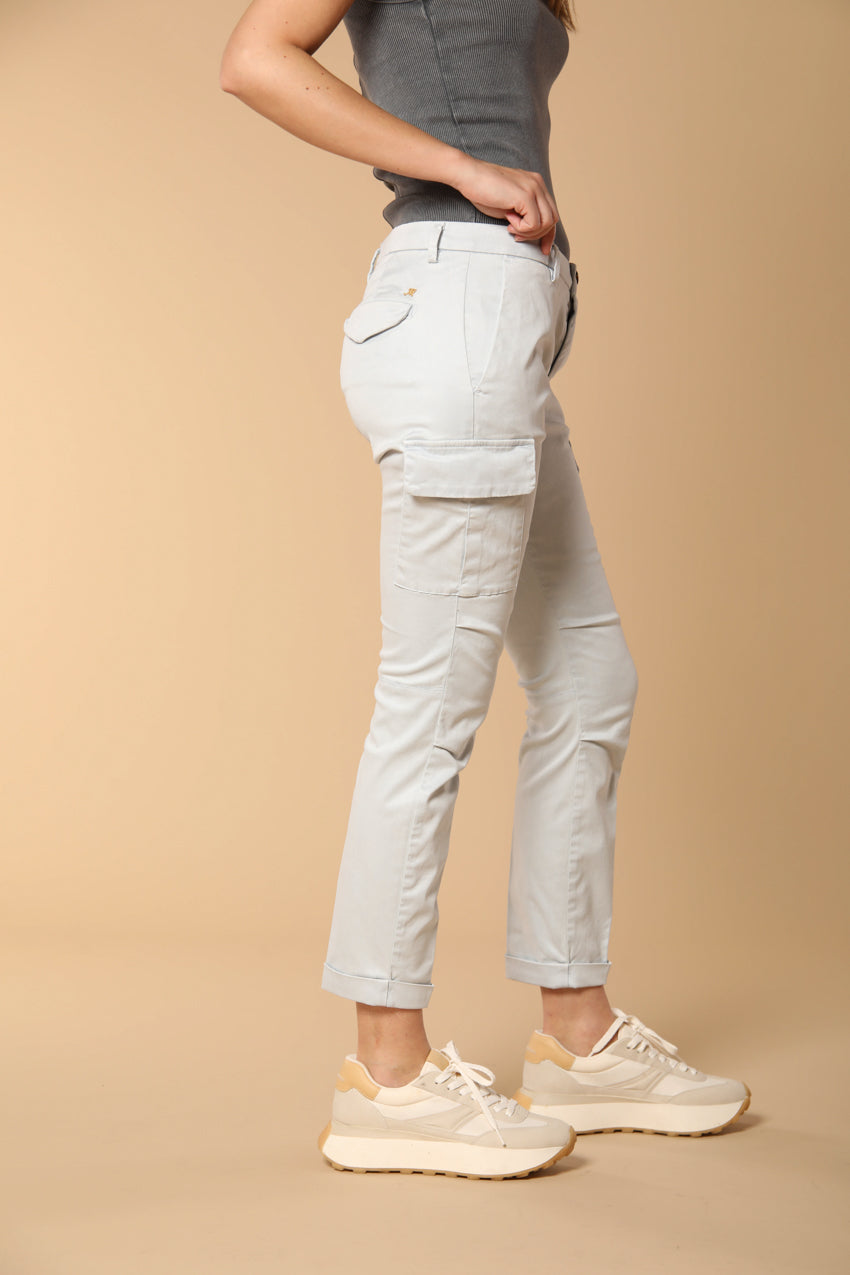 Chile City women's cargo pants in gabardine slim fit