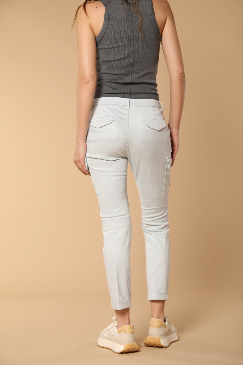 Chile City women's cargo pants in gabardine slim fit