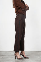 New York O Shape pantalon chino femme en jersey technique carrot fit