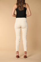 Milano Damen Chino Hose aus Baumwolltwill im Slim Fit