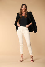 Milano Damen Chino Hose aus Baumwolltwill im Slim Fit