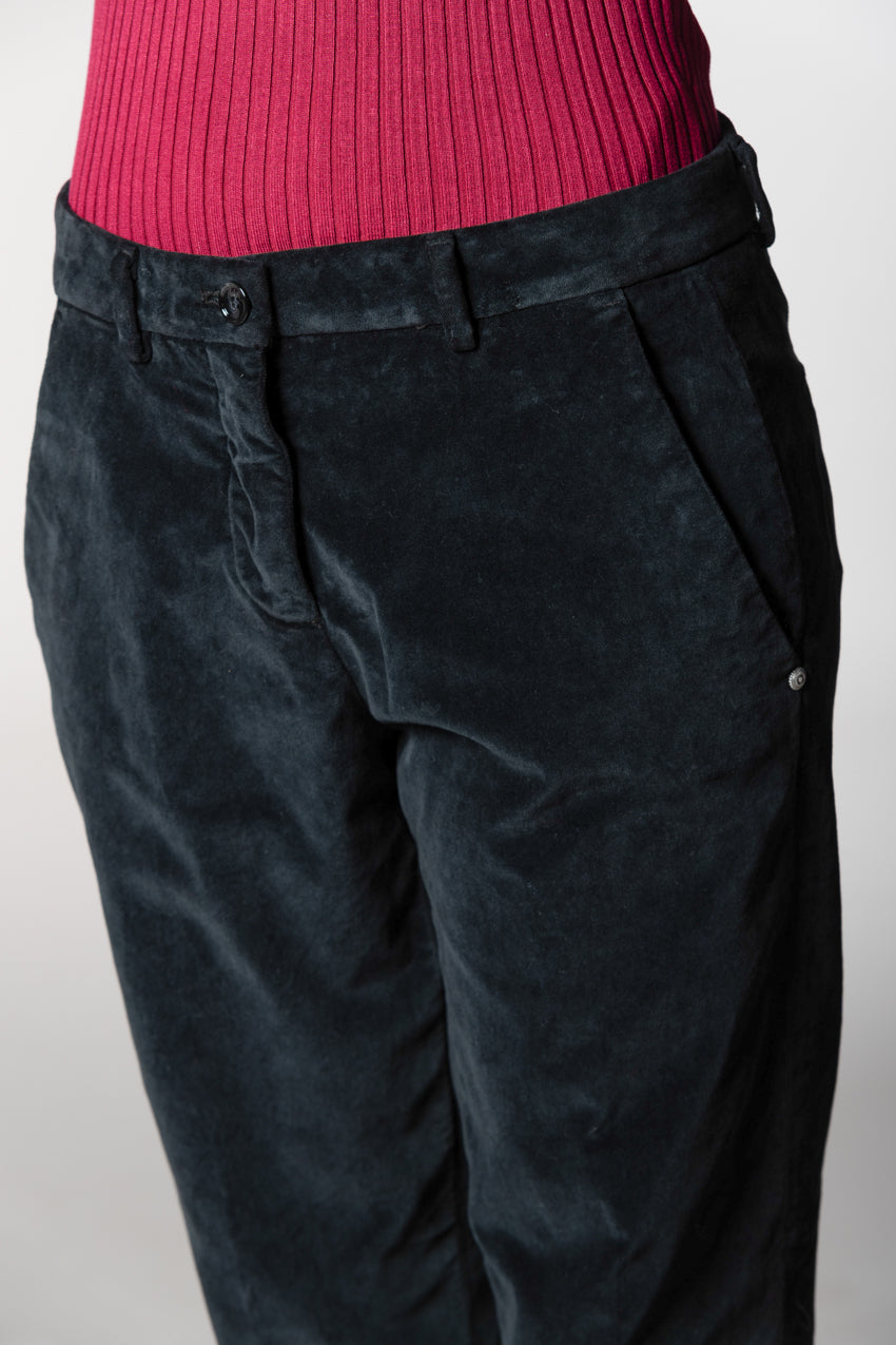 New York Carrot pantalon chino femme en velours carrot fit