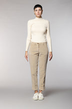 New York Carrot pantalone chino donna in velluto carrot fit