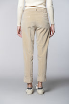 New York Carrot pantalone chino donna in velluto carrot fit