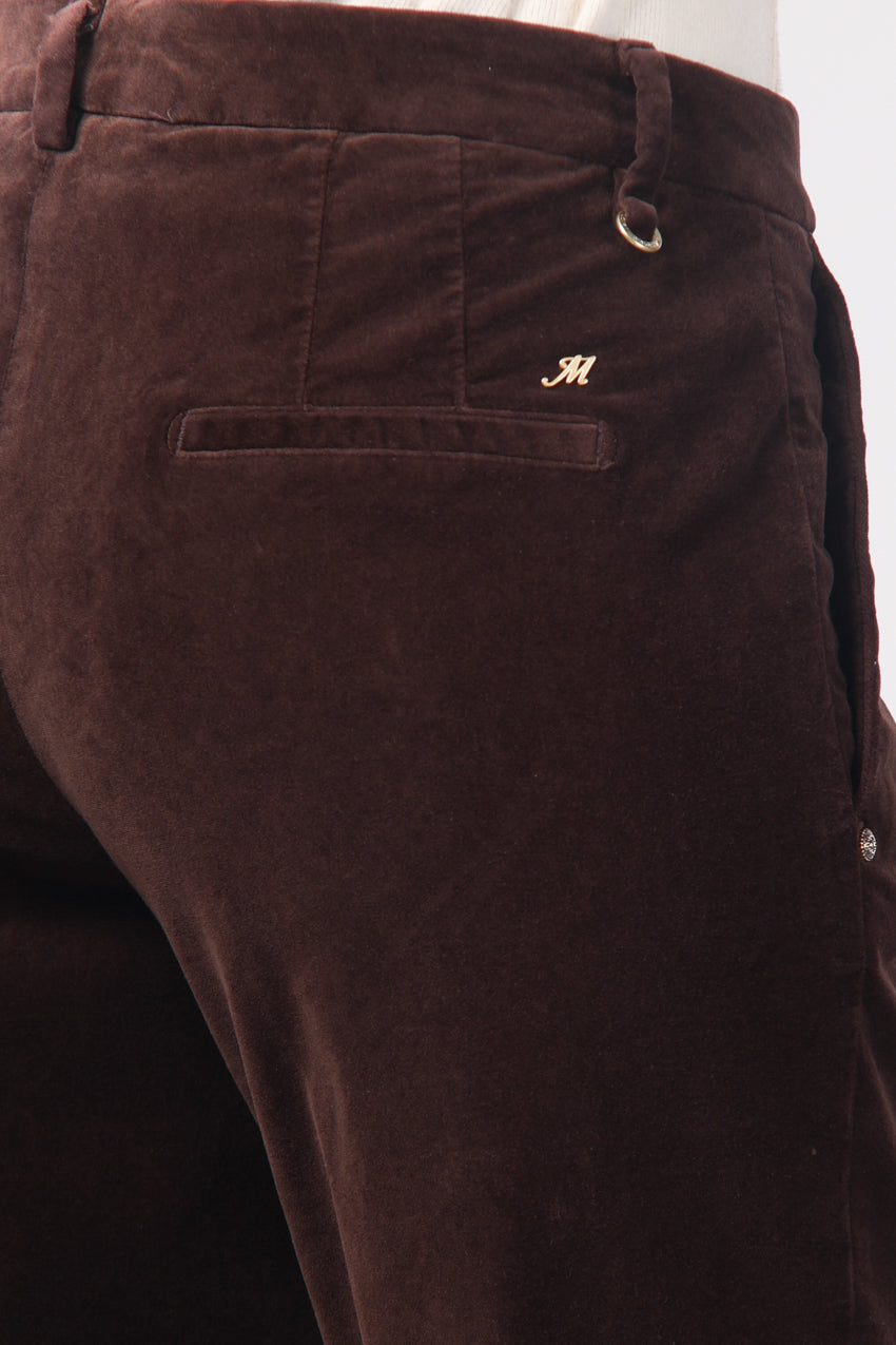 New York Carrot pantalon chino femme en velours lisse carrot fit ①

