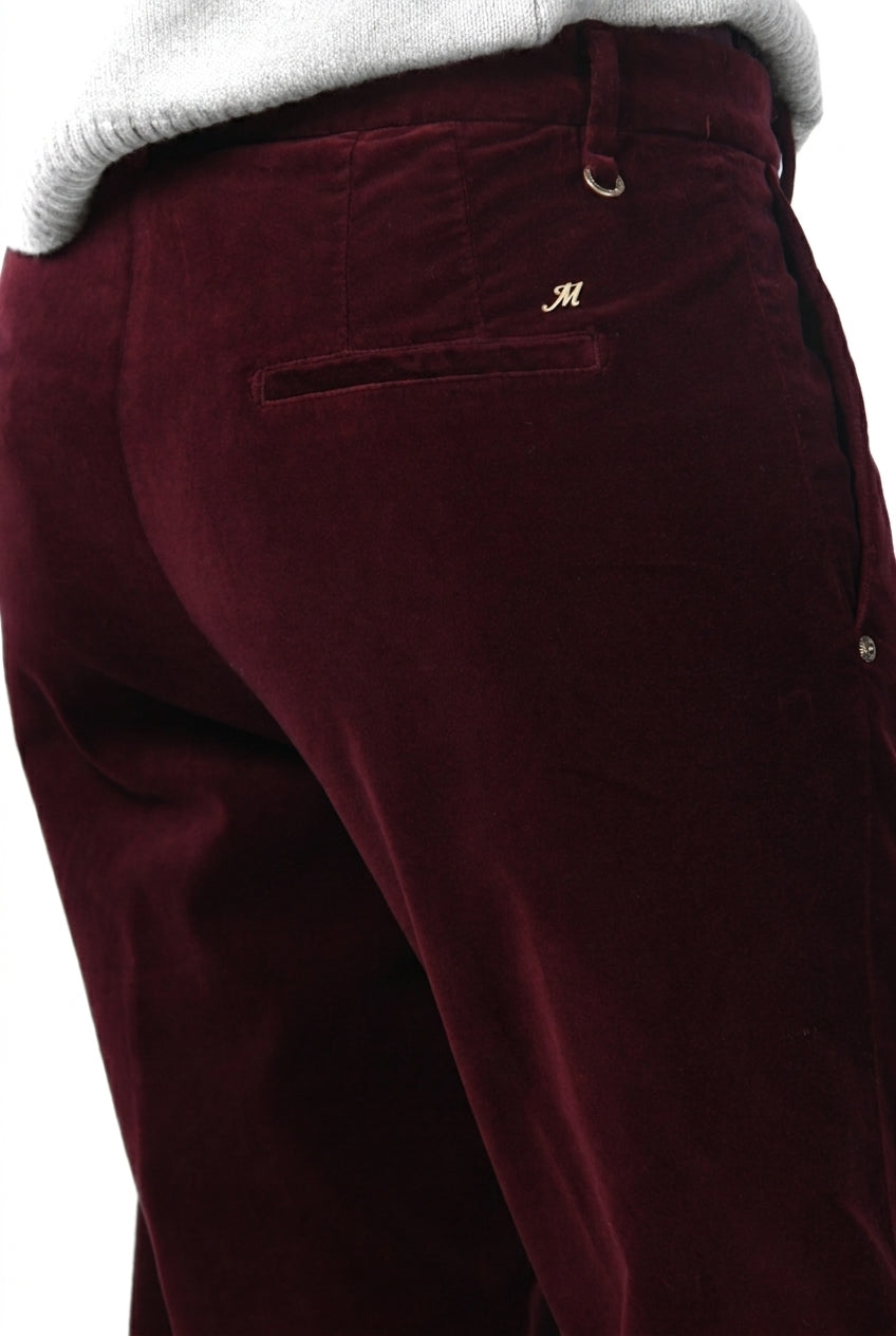New York Carrot Damen-Chinohose aus glattem Samt, Carrot Fit ①