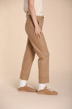 Foto 4 New York Carrot pantalone chino donna in jersey flanella carrot fit
