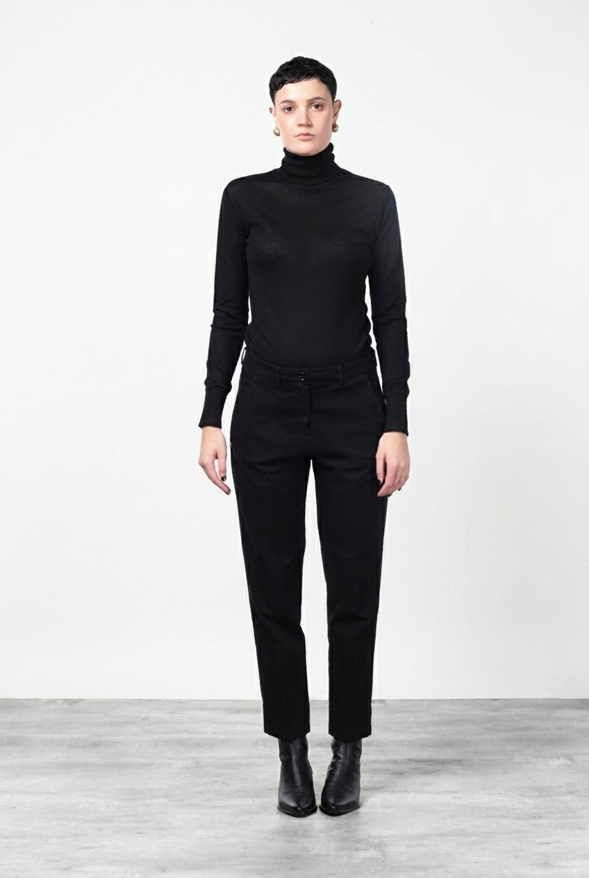 New York Carrot pantalon chino femme en satin, carrot fit ①