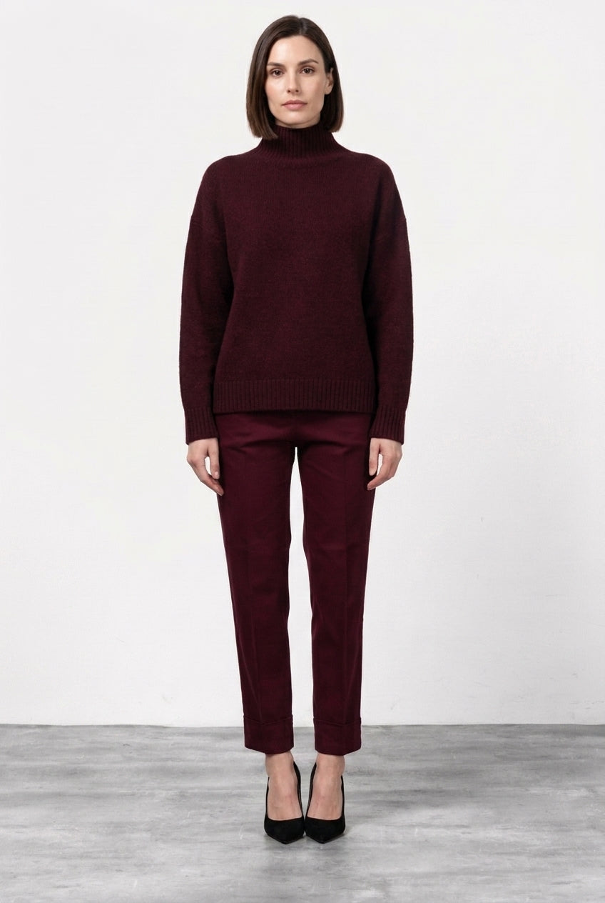 New York Carrot pantalon chino femme en satin carrot fit ①