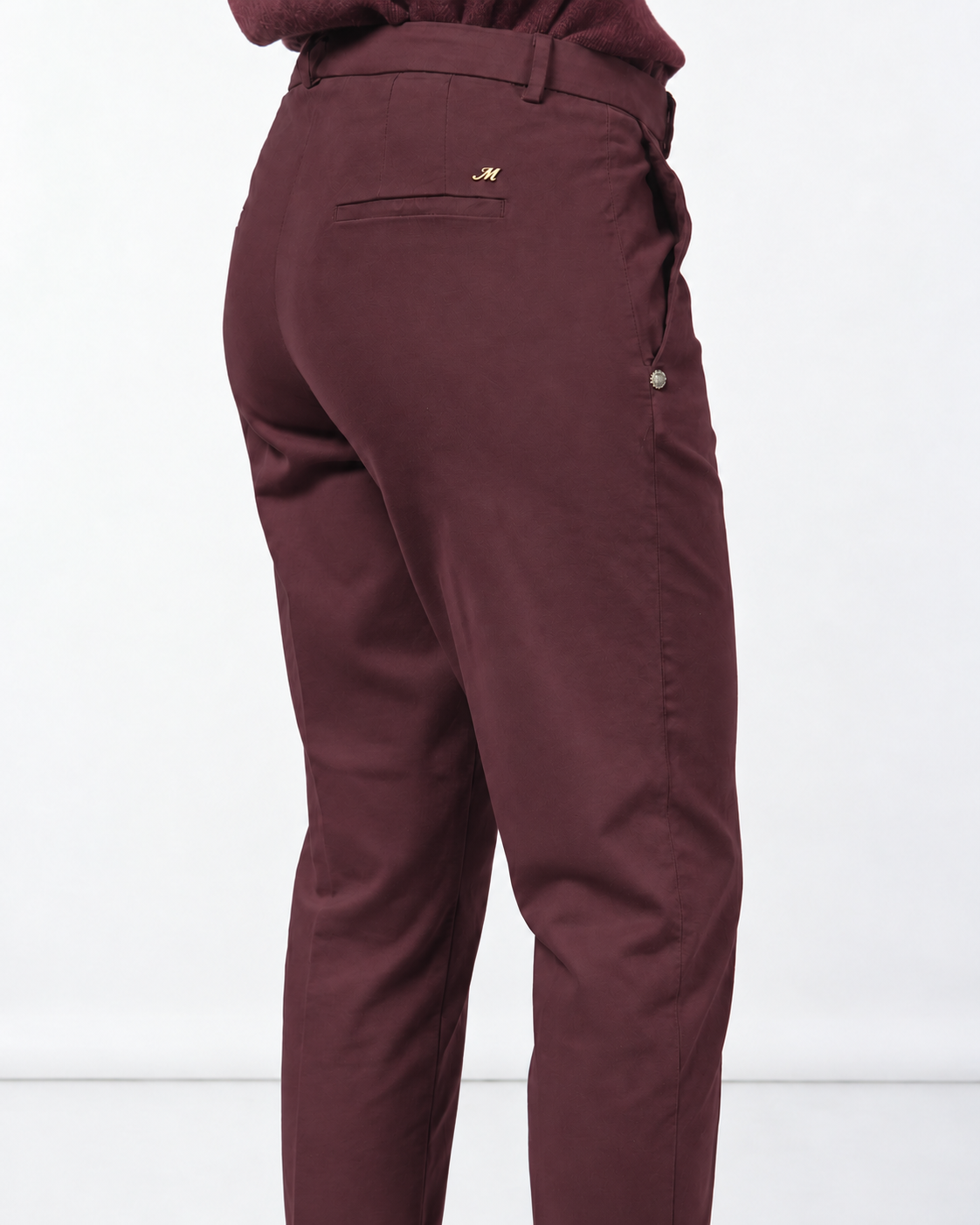 New York Carrot Chinohose für Damen aus Satin mit carrot fit ①