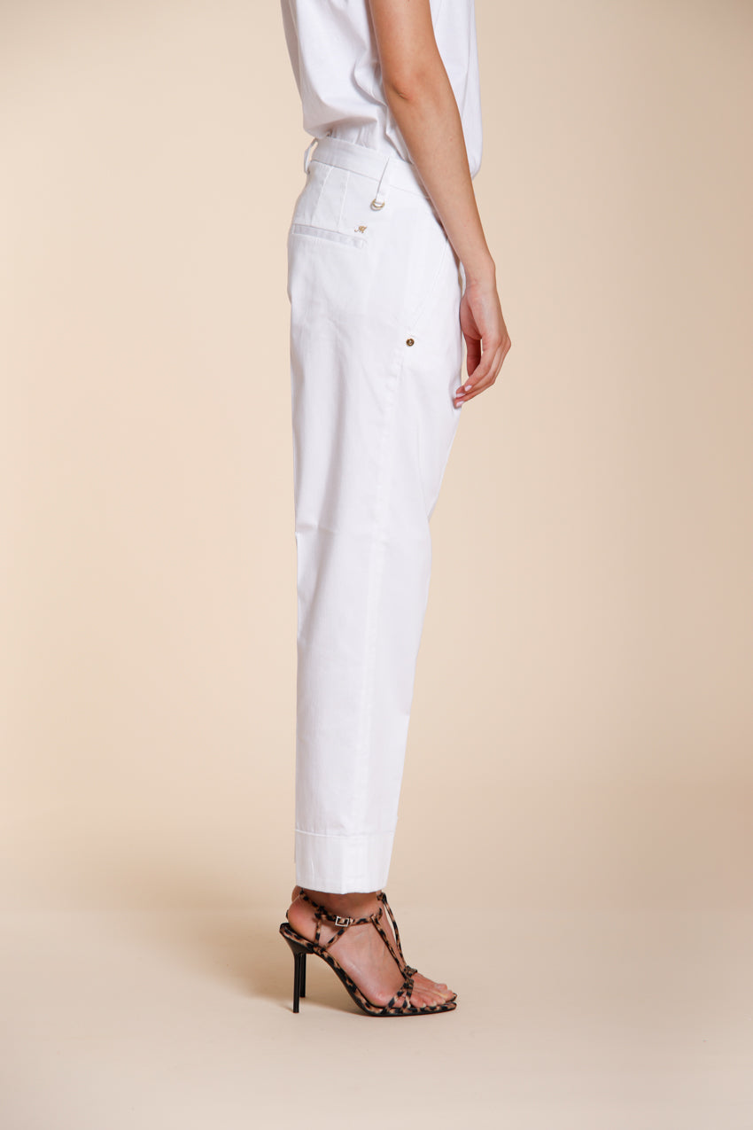 New York Carrot Hose Chino Damen aus Stretch-Satin carrot fit ①