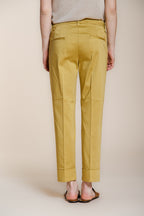 New York Carrot women's chino pants in stretch satin carrot fit ①