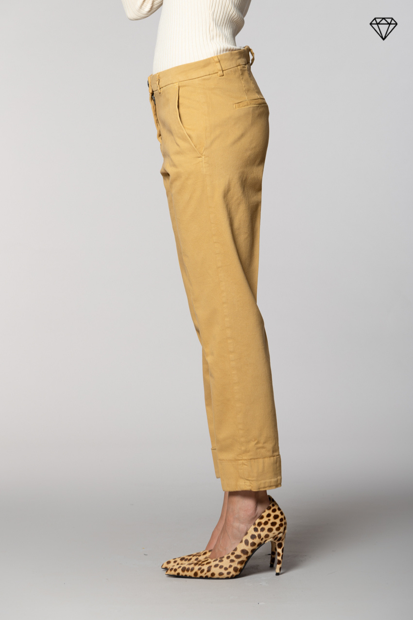 New York Carrot women’s chino trousers in cotton and wool carrot fit ①