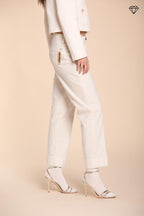 Foto 3 New York Carrot pantalone chino donna in cotone lana carrot fit ①