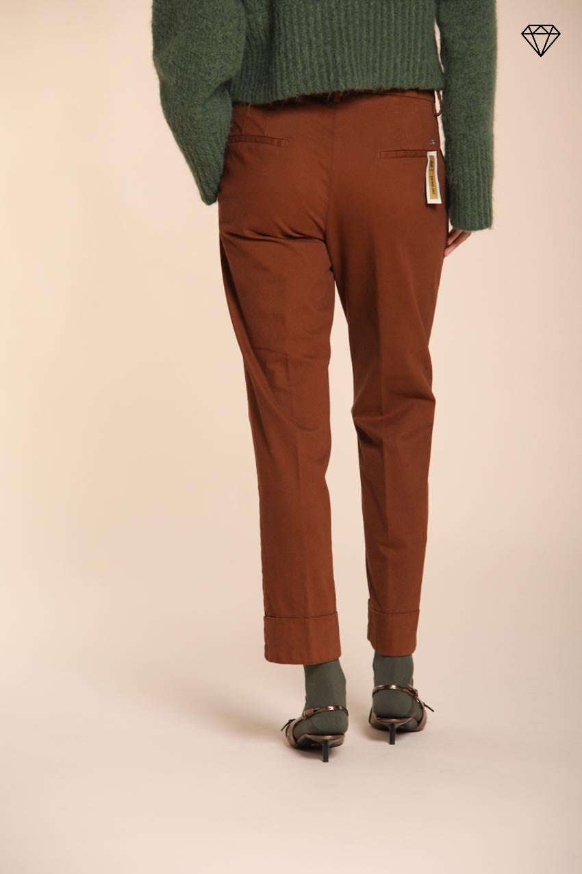 Foto 4 New York Carrot pantalone chino donna in cotone lana carrot fit ①
