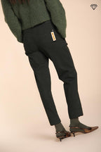 Foto 4 New York Carrot pantalone chino donna in cotone lana carrot fit ①