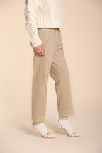 New York Carrot women’s chino trousers in cotton and wool carrot fit ①