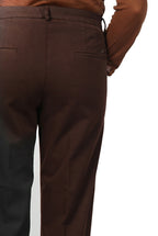New York Carrot Chinohose für Damen aus Baumwoll- und Wollgabardine mit carrot fit ①