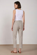 New York Carrot Hose Chino Damen aus Baumwoll- und Leinen-Twill carrot fit