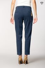 New York Carrot Pince women’s chino trousers in cotton and cashmere carrot fit ①