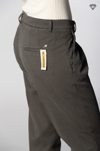 New York Carrot Pince pantalone chino donna in cotone cashmere carrot fit ①