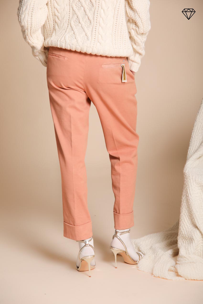 Foto 6 New York Carrot Pince pantalone chino donna in cotone cashmere carrot fit ①