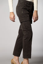Marlene Cargo pantalon cargo femme en gabardine carrot fit
