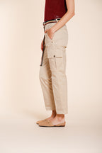 Marlene Cargo pantalon cargo femme en twill léger stretch carrot fit