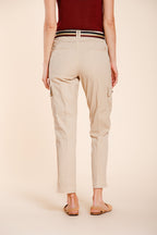 Marlene Cargo pantalon cargo femme en twill léger stretch carrot fit