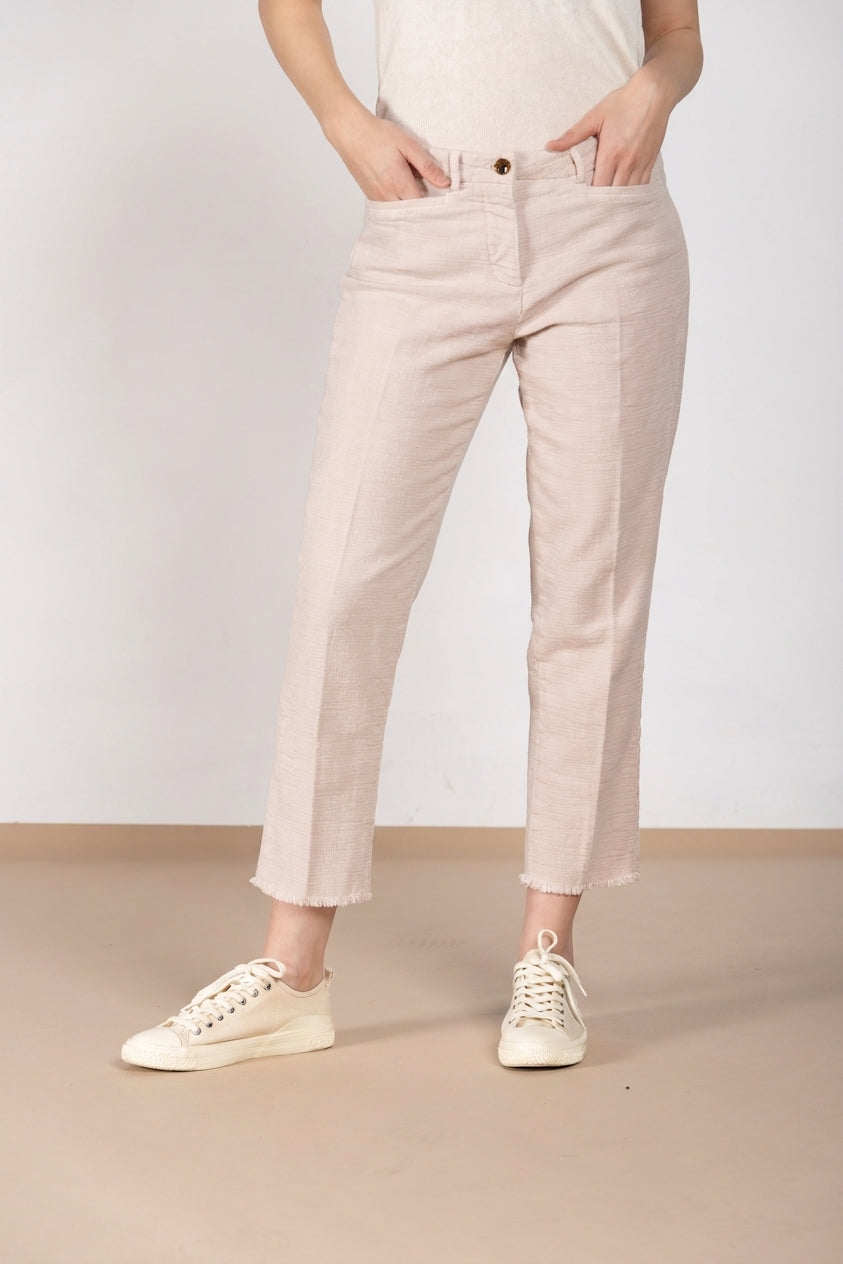 New York Carrot Hose Chino Dame aus Natté carrot fit