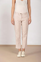 New York Carrot Hose Chino Dame aus Natté carrot fit