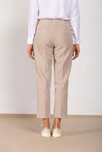 New York Carrot Hose Chino Damen aus Natté carrot fit