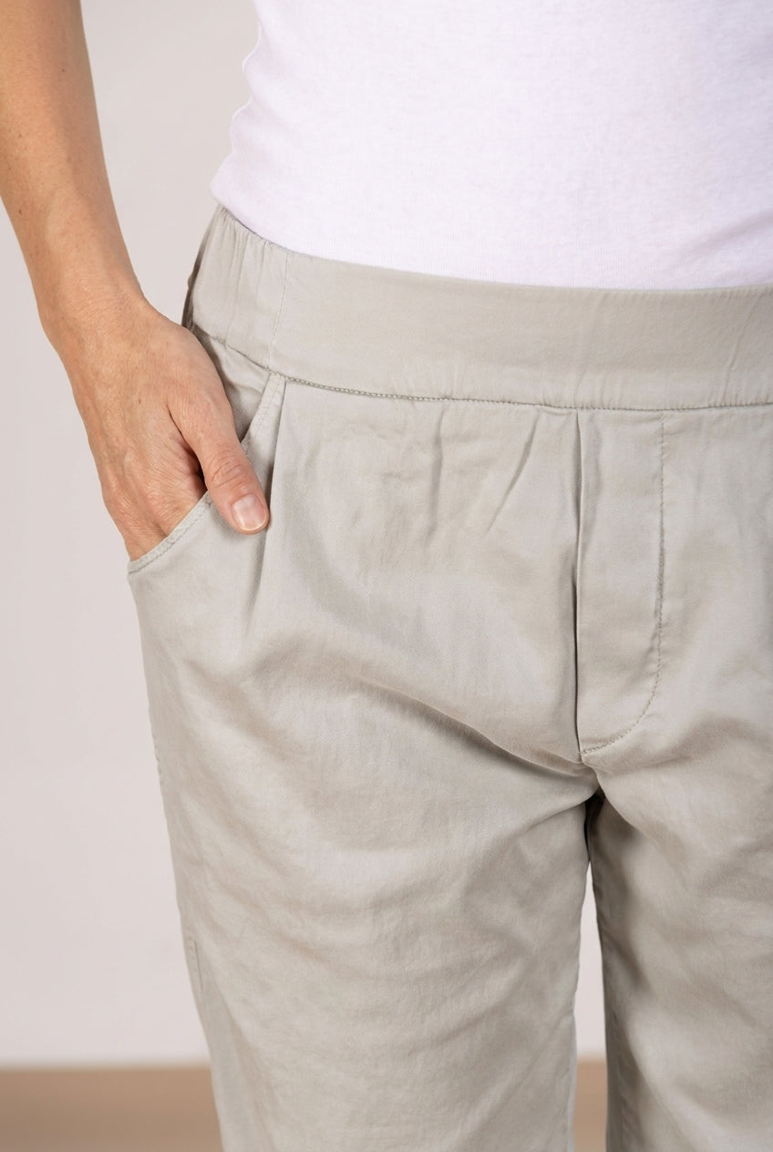 Easy Jogger pantalon chino femme en molleton stretch relaxed fit