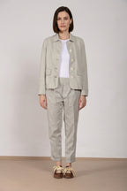 Easy Jogger pantalon chino femme en molleton stretch relaxed fit