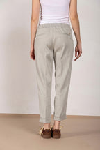 Easy Jogger pantalon chino femme en molleton stretch relaxed fit
