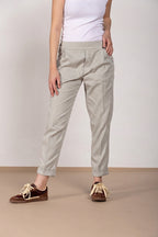 Easy Jogger pantalon chino femme en molleton stretch relaxed fit