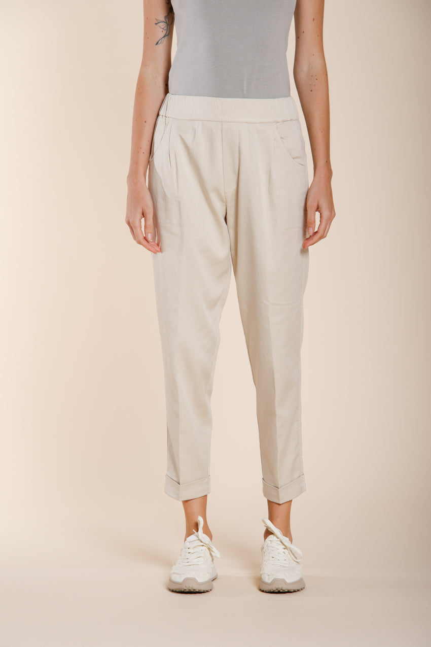 Easy Jogger women's chino pants in stretch fleece relaxed fit