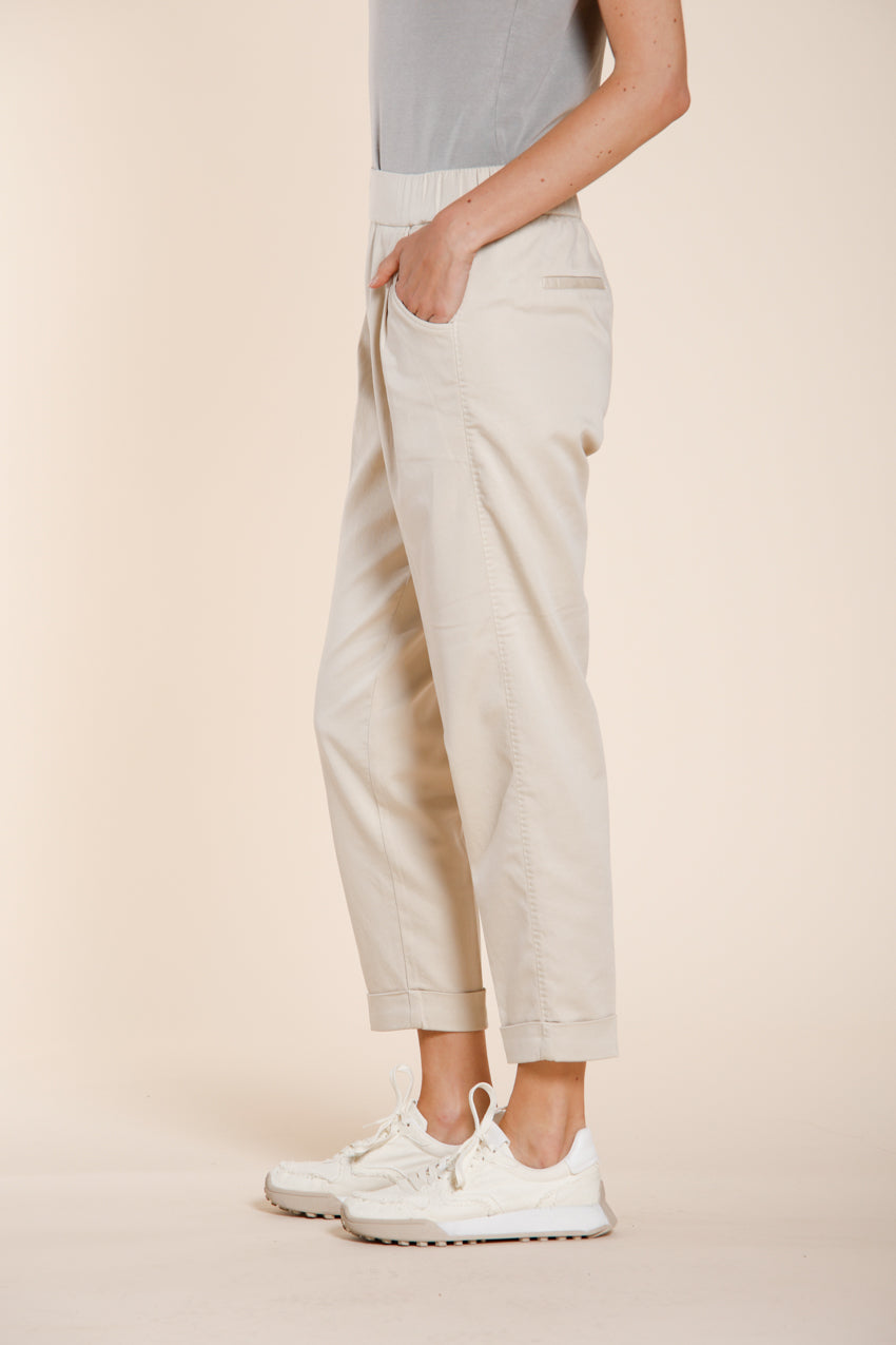 Easy Jogger women's chino pants in stretch fleece relaxed fit