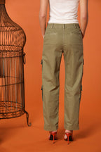 Evita Cargo Damen Hose in elastischer Gabardine Relaxed Fit