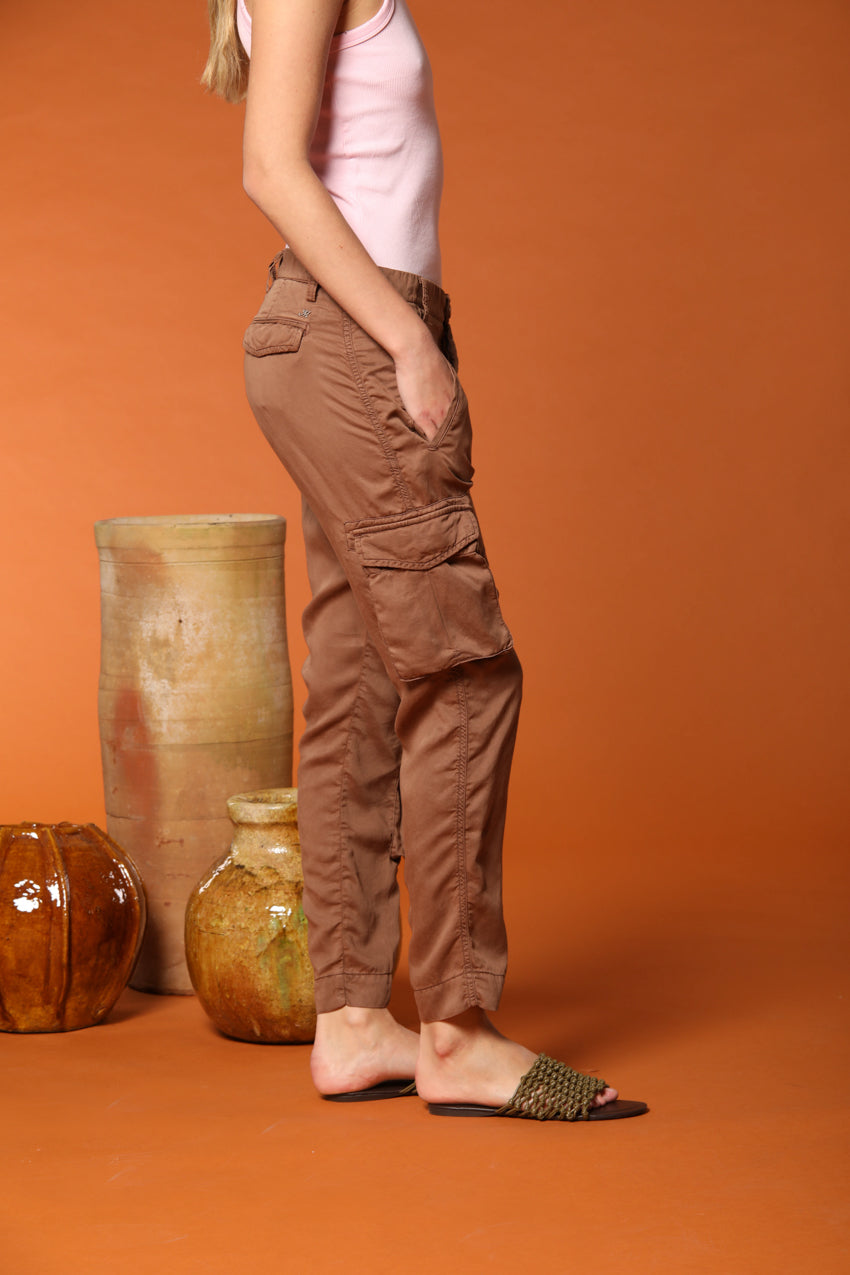Asia Snake Damen Cargo-Hose in Modal Relaxed Fit