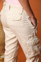 Asia Snake Damen Cargo-Hose in Modal Relaxed Fit