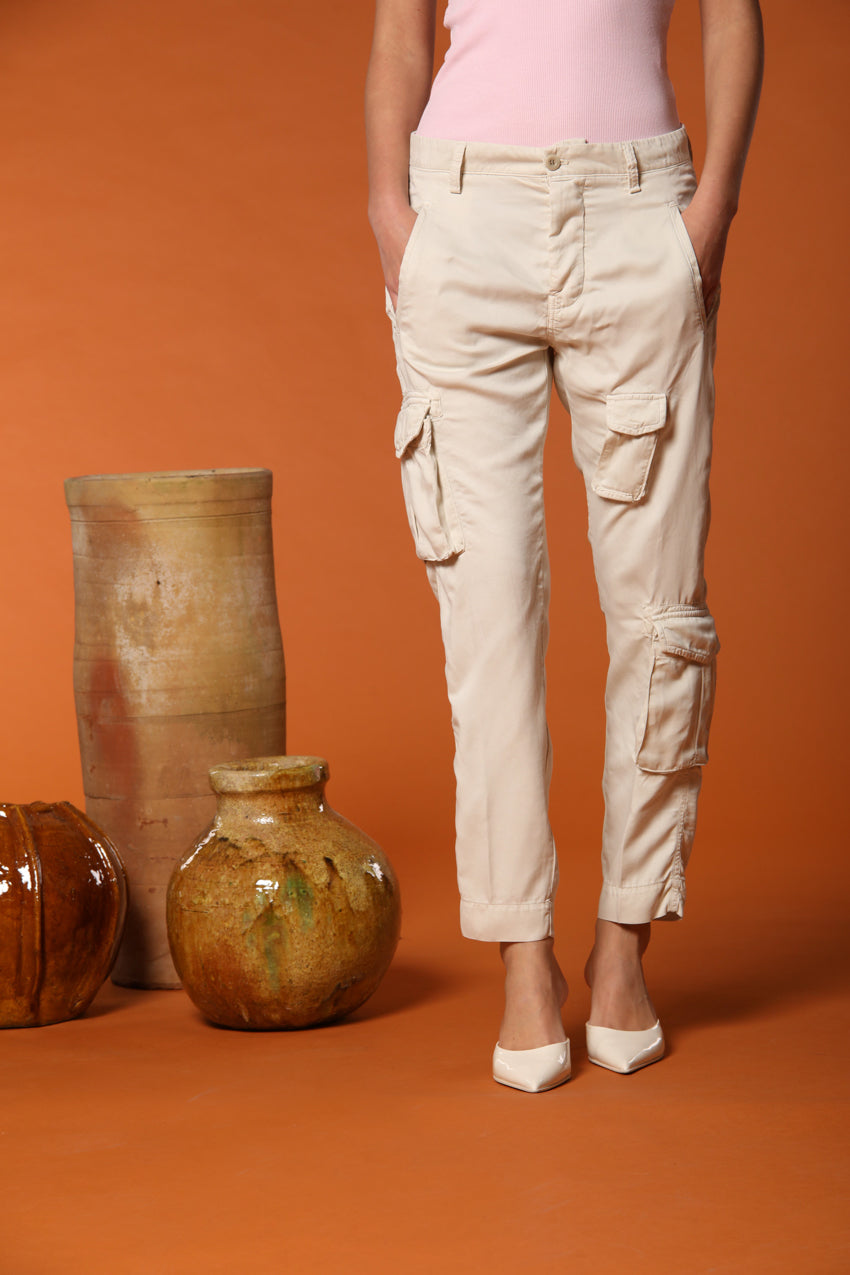 Asia Snake Damen Cargo-Hose in Modal Relaxed Fit